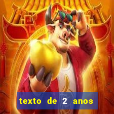 texto de 2 anos de namoro
